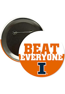Illinois Fighting Illini Team Button - Orange