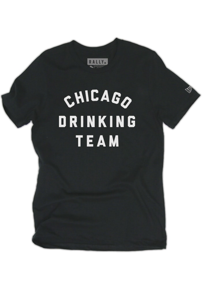 Rally Chicago Drinking Team Black Short Sleeve T Shirt