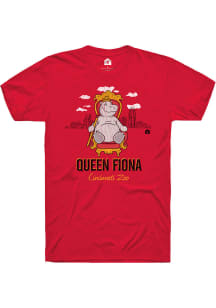 Fiona the Hippo Heather Red Queen Throne Short Sleeve T-Shirt