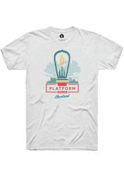 Platform Beer Co. White Deconstructed Prime Logo Short Sleeve T-Shirt