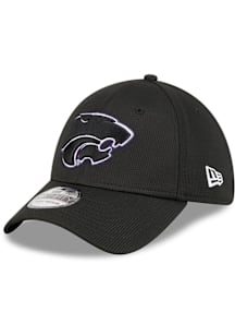 New Era K-State Wildcats Mens Black DL Team Pop 39THIRTY Flex Hat