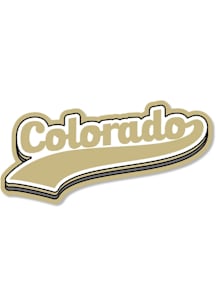 Colorado Buffaloes 3.5" Varsity Script Rugged Stickers - Black