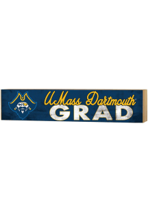 KH Sports Fan University of Massachusetts Dartmouth 3x13 Block Sign Grad Sign - Blue
