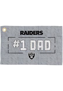 Las Vegas Raiders #1 Dad Waffle Golf Towel