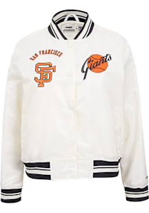 Pro Standard San Francisco Giants Womens White Retro Classic Light Weight Jacket