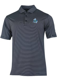 Mens Drexel Dragons Navy Blue Columbia Double Hit Vintage Short Sleeve Polo Shirt