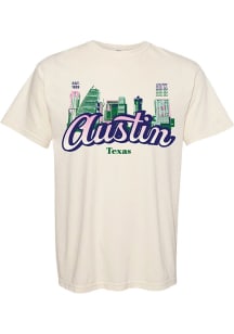 Austin Womens Ivory Skyline Short Sleeve T-Shirt