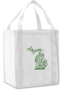 Detroit Made in Detroit State Shape Reusable Bag