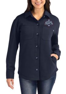 Cutter and Buck UConn Huskies Womens Navy Blue 2025 National Champions Roam Shirt Light Weight Jac..