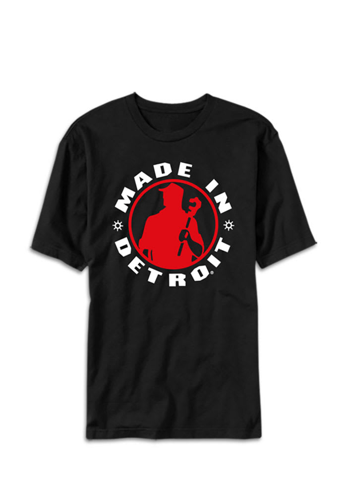 Made In Detroit Black Short Sleeve T Shirt