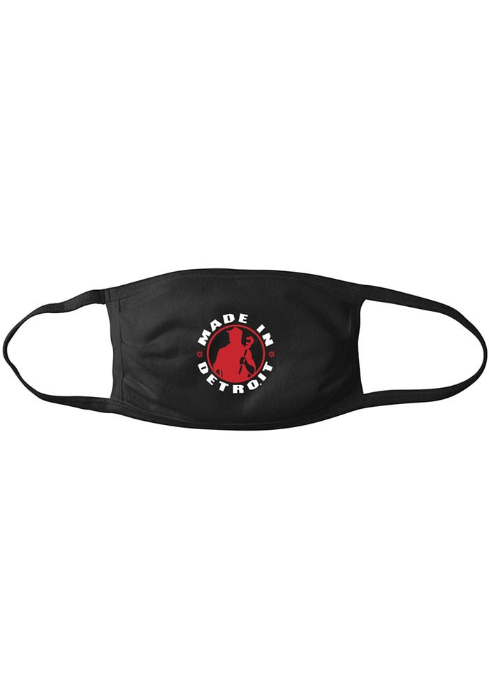 Detroit Made in Detroit Fan Mask - BLACK