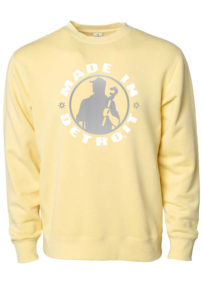 Made In Detroit Circle Icon Long Sleeve Crew Sweatshirt