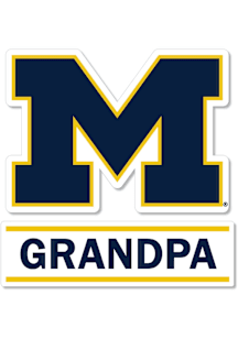Michigan Wolverines 3 Inch Grandpa Auto Decal - Blue