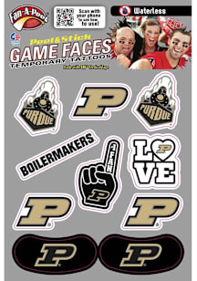 Purdue Boilermakers Multi-Design Face Tattoo