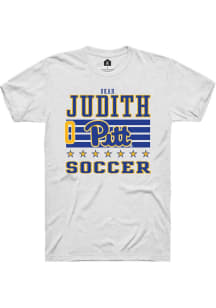 Okah Judith Rally Mens White Pitt Panthers NIL Striped Player T Shirt
