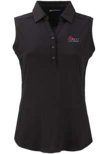Cutter and Buck Central Missouri Mules Womens Black Forge Eco Polo Shirt