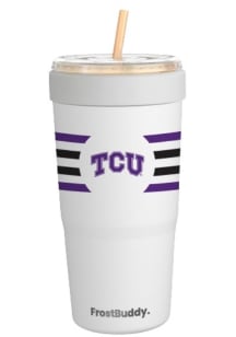 TCU Horned Frogs Stainless Steel Stainless Steel Tumbler - White