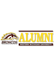 Western Michigan Broncos 6x2 Alumni Auto Decal - Brown