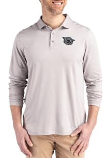 Cutter and Buck Cincinnati Bearcats Mens Grey Vault Coastline Long Sleeve Polo Shirt