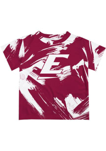 Vive La Fete Eastern Kentucky Colonels Infant Paint Brush Short Sleeve T-Shirt Maroon