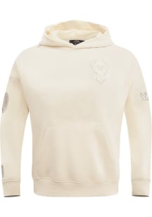 Pro Standard Milwaukee Bucks Mens White Neutral Long Sleeve Hoodie