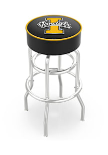 Idaho Vandals Double-Ring Swivel Pub Stool - Black