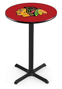 Chicago Blackhawks Cross Base Pub Table