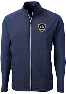 Cutter and Buck LA Galaxy Mens Navy Blue Adapt Eco Big and Tall Light Weight Jacket