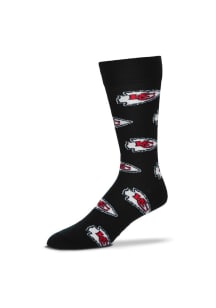 Kansas City Chiefs Allover Logo Mens Dress Socks