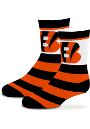 Cincinnati Bengals Rugby Stripe Toddler Quarter Socks