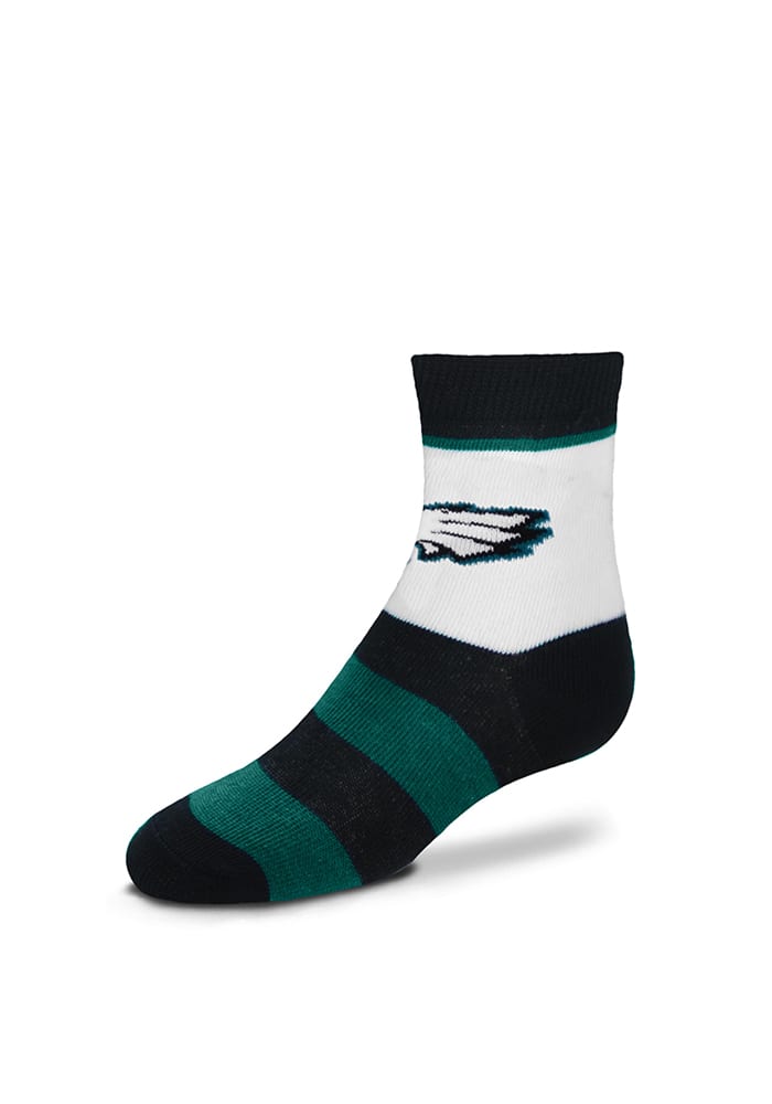 Philadelphia Eagles Rugby Stripe Toddler Quarter Socks