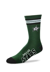 Dallas Stars Duece Four Stripe Mens Crew Socks