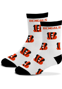 Cincinnati Bengals Allover Logo Baby Quarter Socks