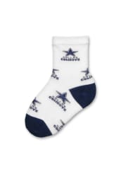 Dallas Cowboys Allover Logo Toddler Quarter Socks