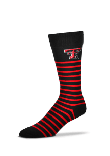Texas Tech Red Raiders Fun Stripe Mens Dress Socks