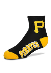 Pittsburgh Pirates Logo Name Youth Quarter Socks