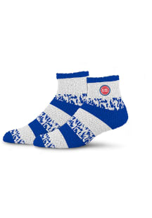 Detroit Pistons Sleepsoft Fuzzy Womens Quarter Socks