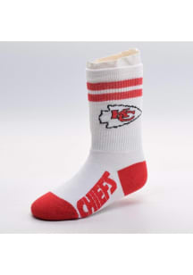 Kansas City Chiefs 2 Stripe Baby Quarter Socks