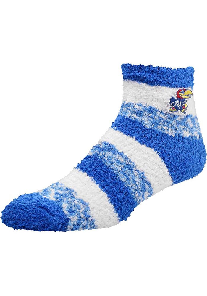Kansas Jayhawks Stripe Womens Quarter Socks
