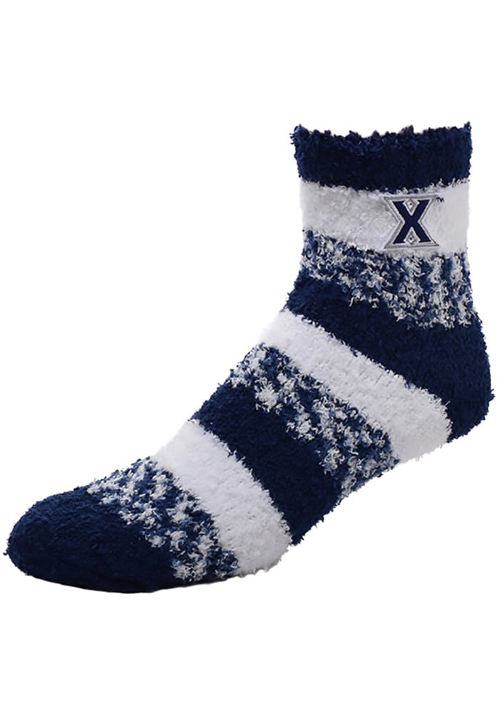 Xavier Musketeers Stripe Womens Quarter Socks