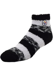 Pittsburgh Steelers Stripe Womens Quarter Socks