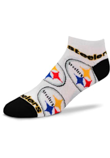 Pittsburgh Steelers All Over Womens No Show Socks