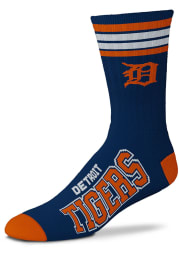 Detroit Tigers Blue 4 Stripe Duece Youth Crew Socks