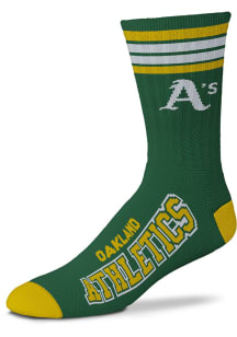 Oakland Athletics Green 4 Stripe Duece Youth Crew Socks