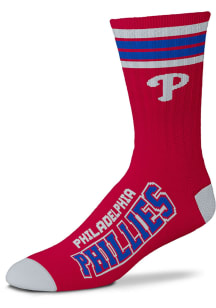 Philadelphia Phillies Blue 4 Stripe Duece Youth Crew Socks