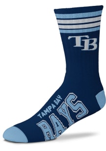 Tampa Bay Rays Navy Blue 4 Stripe Duece Youth Crew Socks
