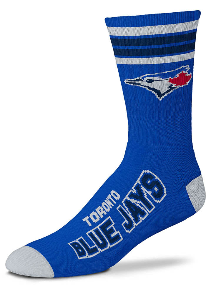 Toronto Blue Jays Blue 4 Stripe Duece Youth Crew Socks