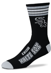 Chicago White Sox 4 Stripe Duece Mens Crew Socks