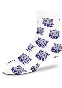 K-State Wildcats Allover Inf Youth Quarter Socks