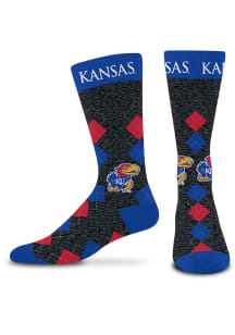 Kansas Jayhawks Fan Nation Mens Argyle Socks